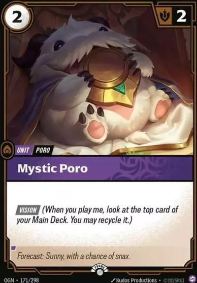 Mystic Poro - OGN-171-p - Promotional Cards - Riftbound card